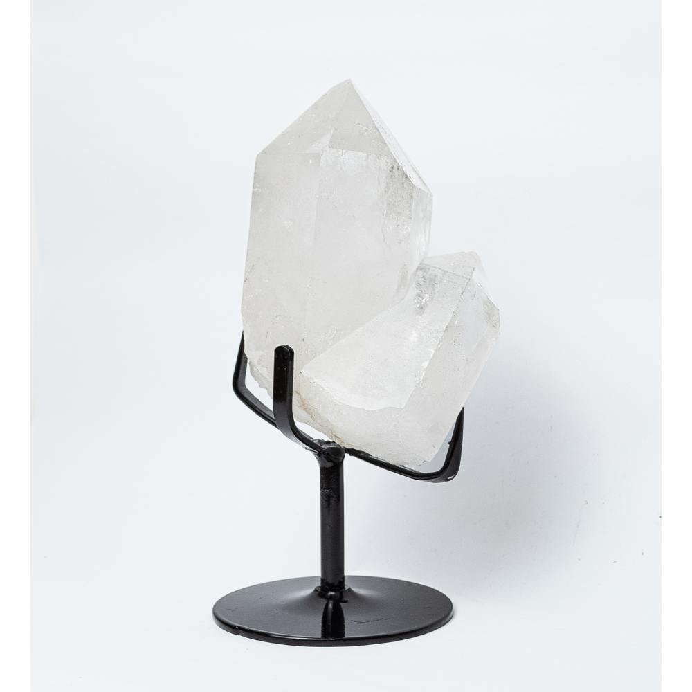 Drusa Cristal De Alta Pureza Base Metal Preta 1,690 Kg