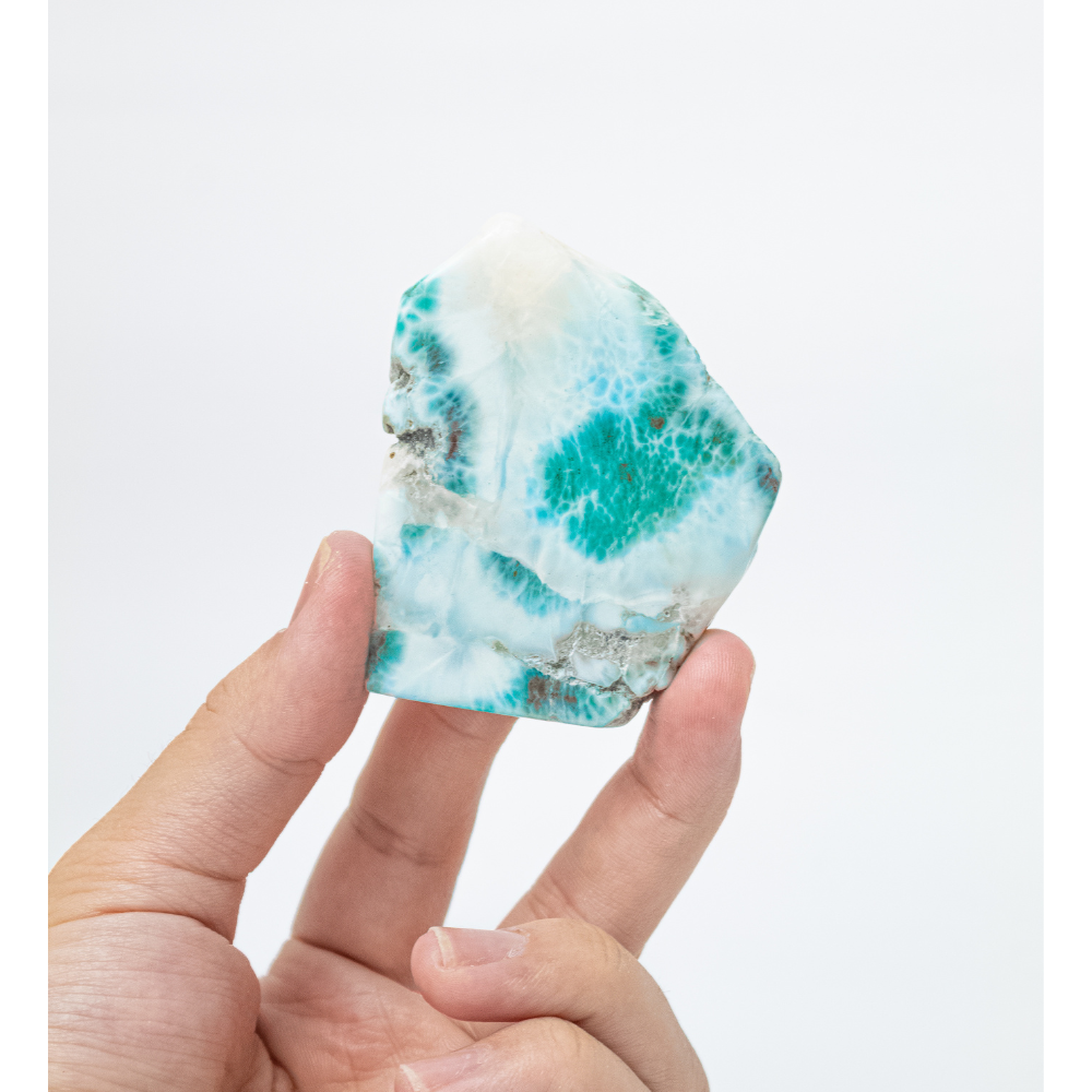 Pedra Larimar Polida Extra 68 Gramas