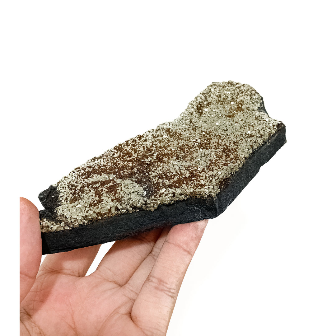 Pedra Sungita Com Pirita 420 Gramas