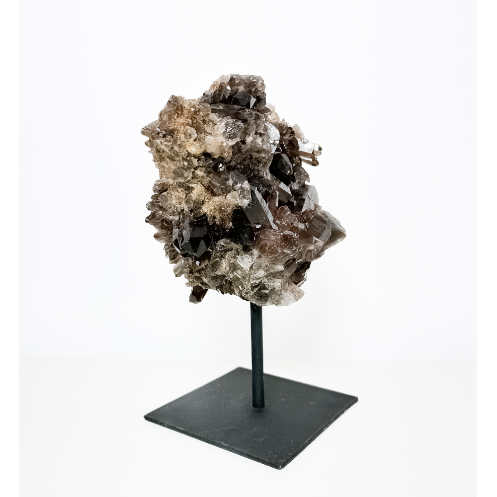 Drusa De Cristal Fumê Morion 1,860 Kg