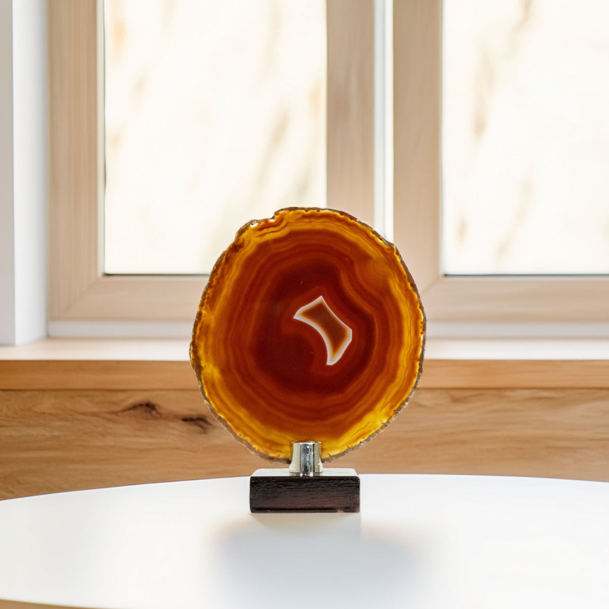 Chapa de Ágata Vermelha e Laranja Natural 245 gramas