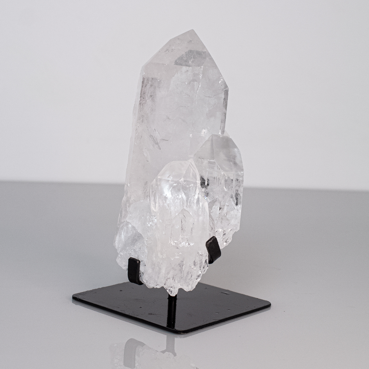 Drusa Cristal De Alta Pureza Base Metal Preta 1,550 Kg