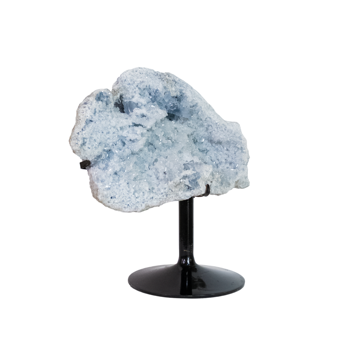 Drusa de Celestita Cristalizada na Base Metal 11,00 kg