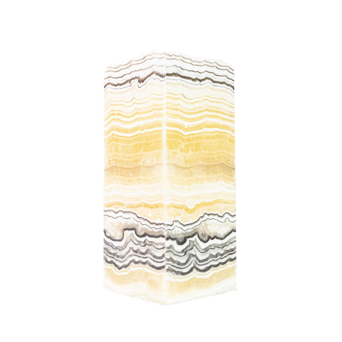 Luminária Ônix Zebra Multicolorido Polido Retangular
