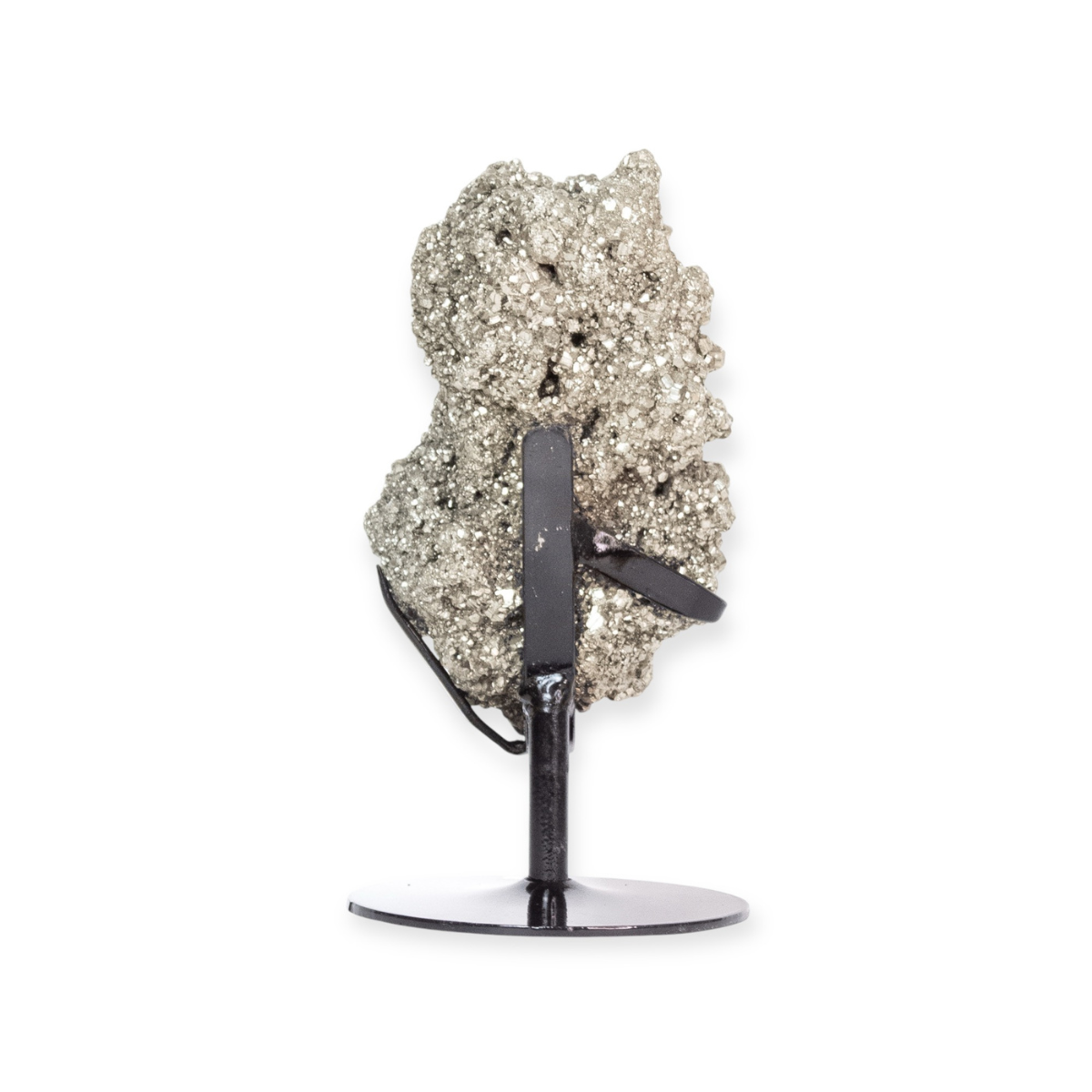 Pedra Pirita Na Base De Metal Preto 1,420 Kg