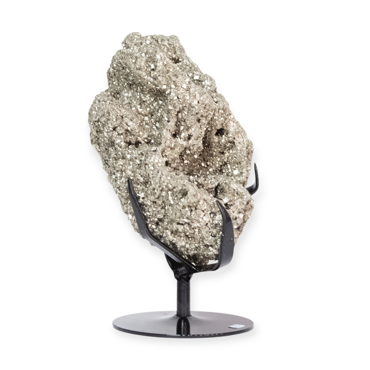 Pedra Pirita Na Base De Metal Preto 2,310 Kg
