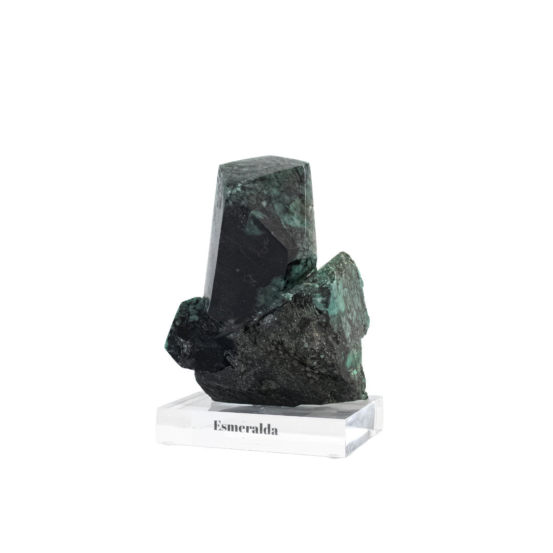 Pedra Esmeralda Extra na Base Acrílica 1,516 Kg (coleção)