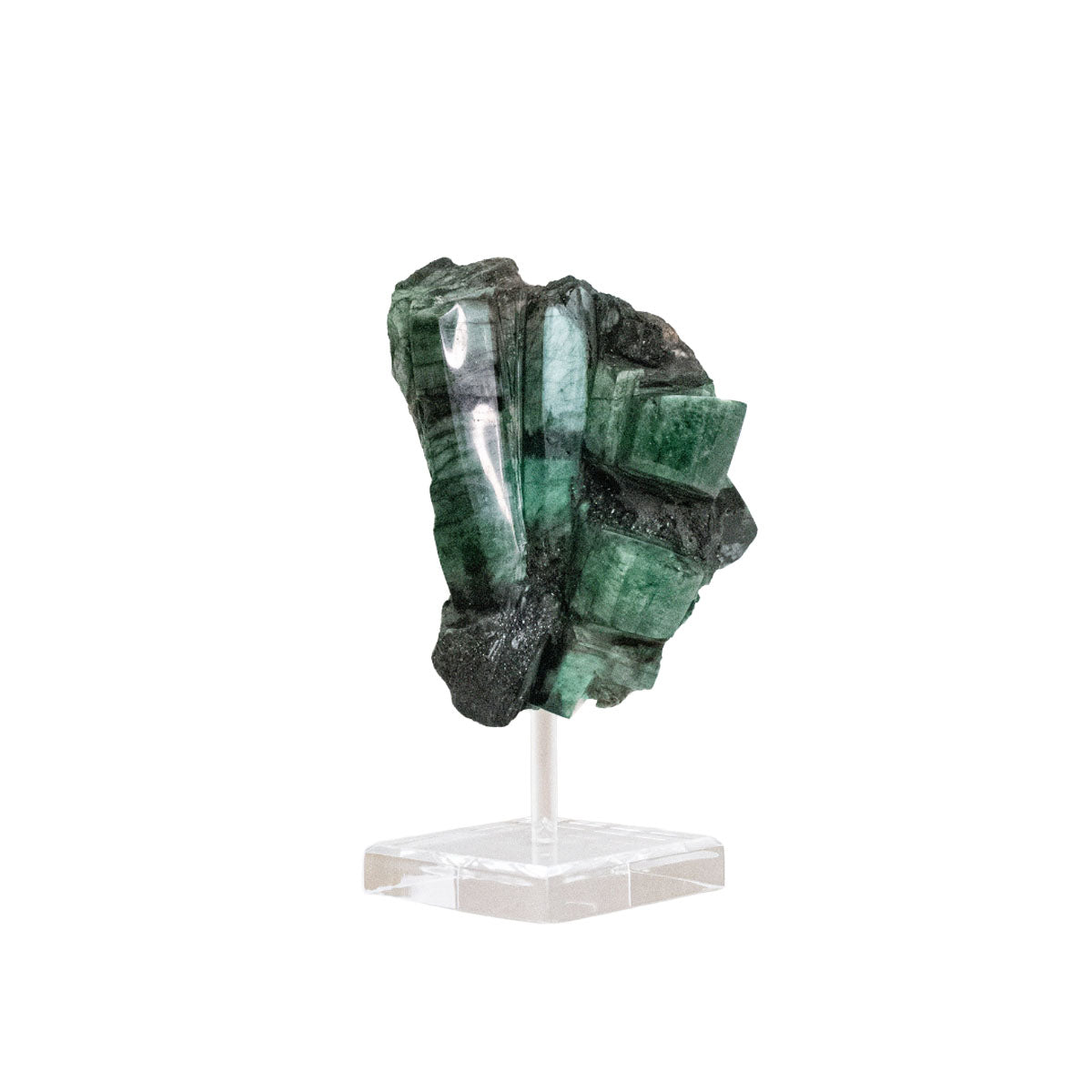Pedra Esmeralda Extra na Base Acrílica 2,677 Kg (coleção)