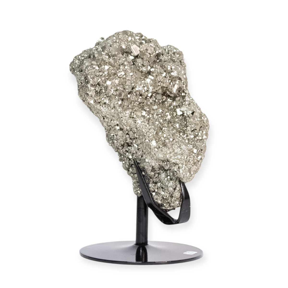Pedra Pirita Na Base De Metal Preto 1,750 Kg
