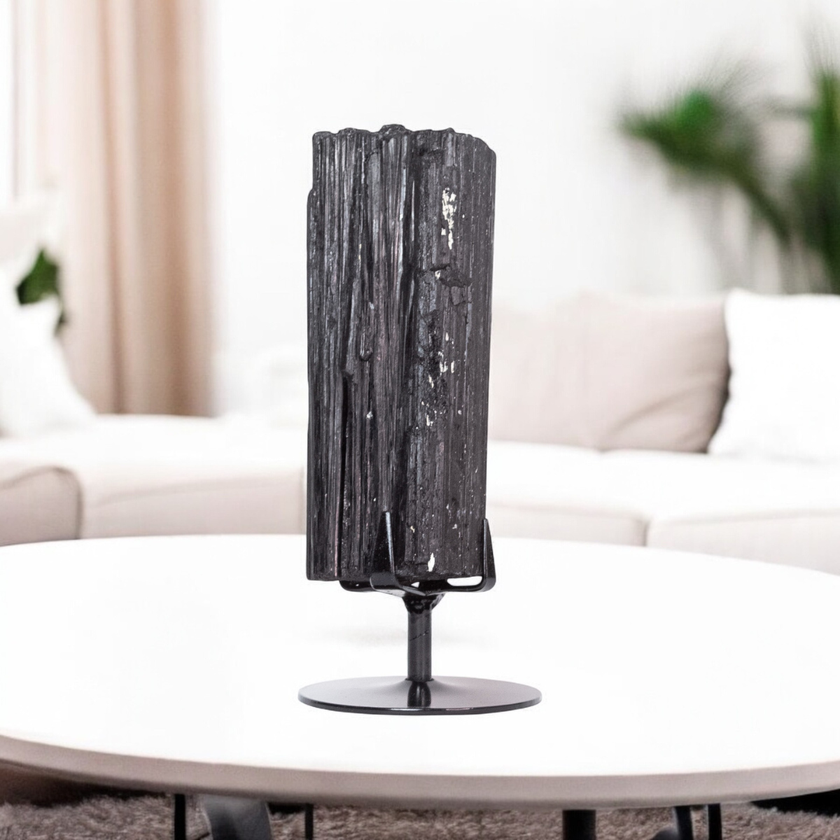 Turmalina Negra Bruta Na Base 2,010 Kg