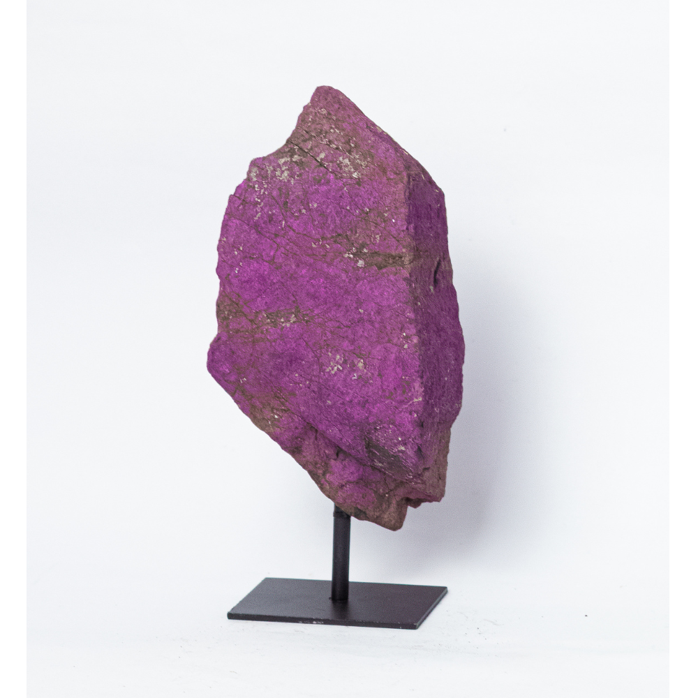 Pedra Purpurita Australiana Natural Na Base De Metal 1,152kg