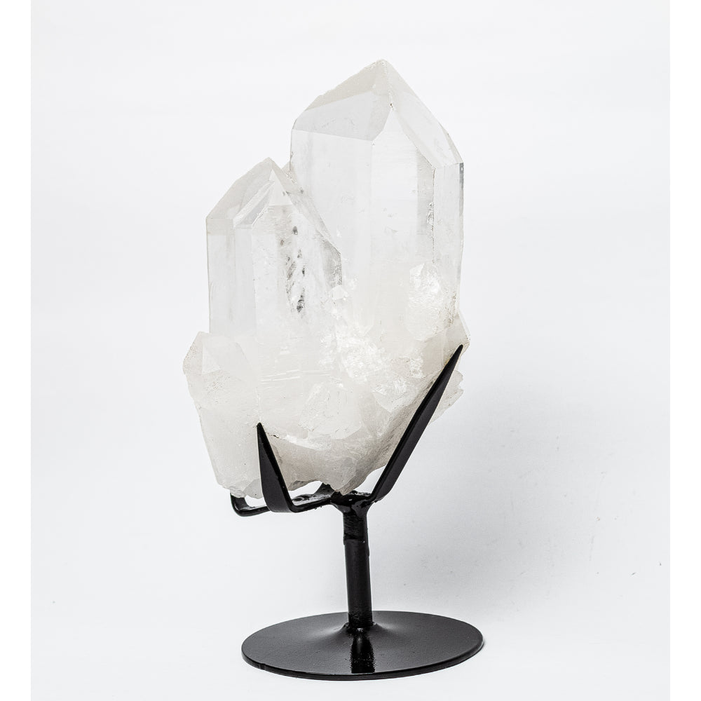 Drusa Cristal De Alta Pureza Base Metal Preta 1,960 Kg