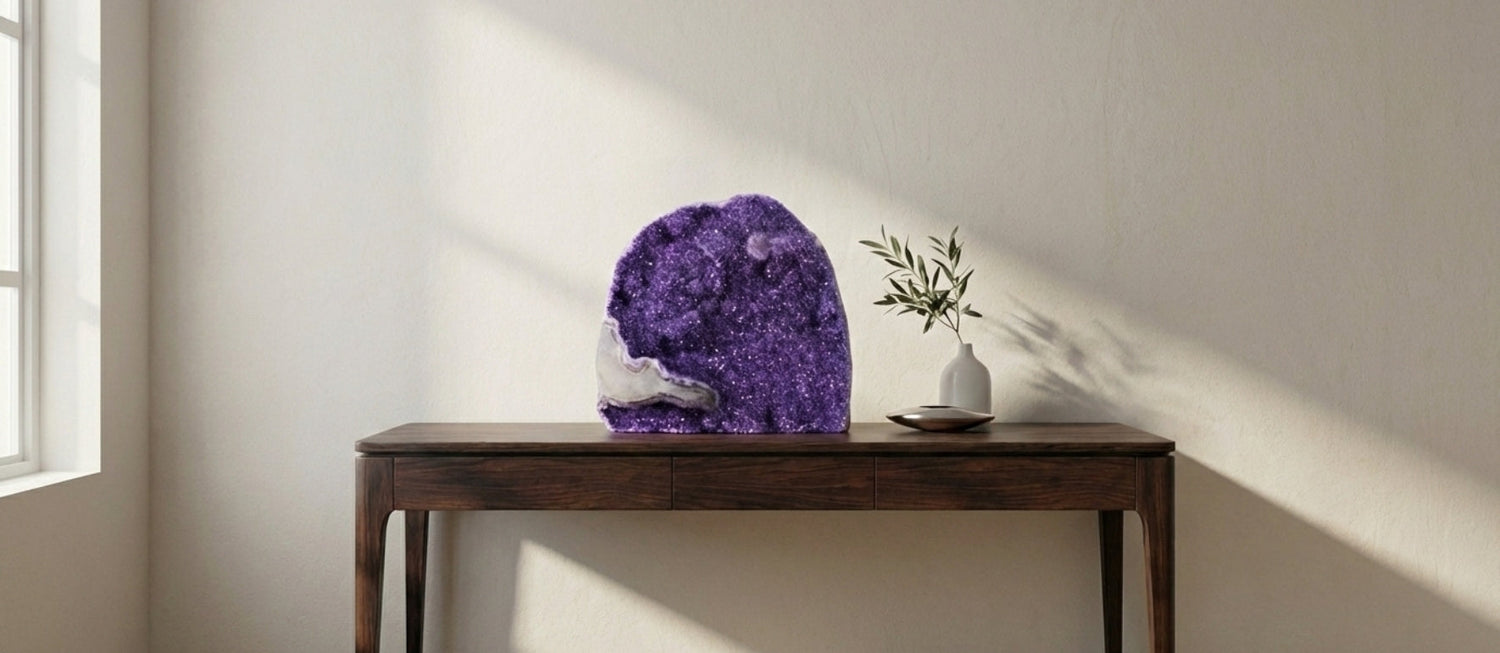 Pedras e Cristais Naturais na Decoração: Guia de Energia e Estilo