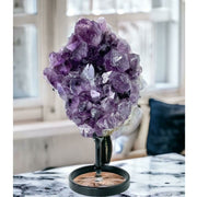 Drusa de Ametista Extra na Base Metal Preta 3,2 Kg