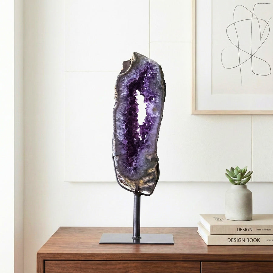 Argola Drusa de Ametista na Base Metal 6,9 kg