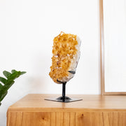 Drusa Citrino na Base Metal Preto 2,940 kg