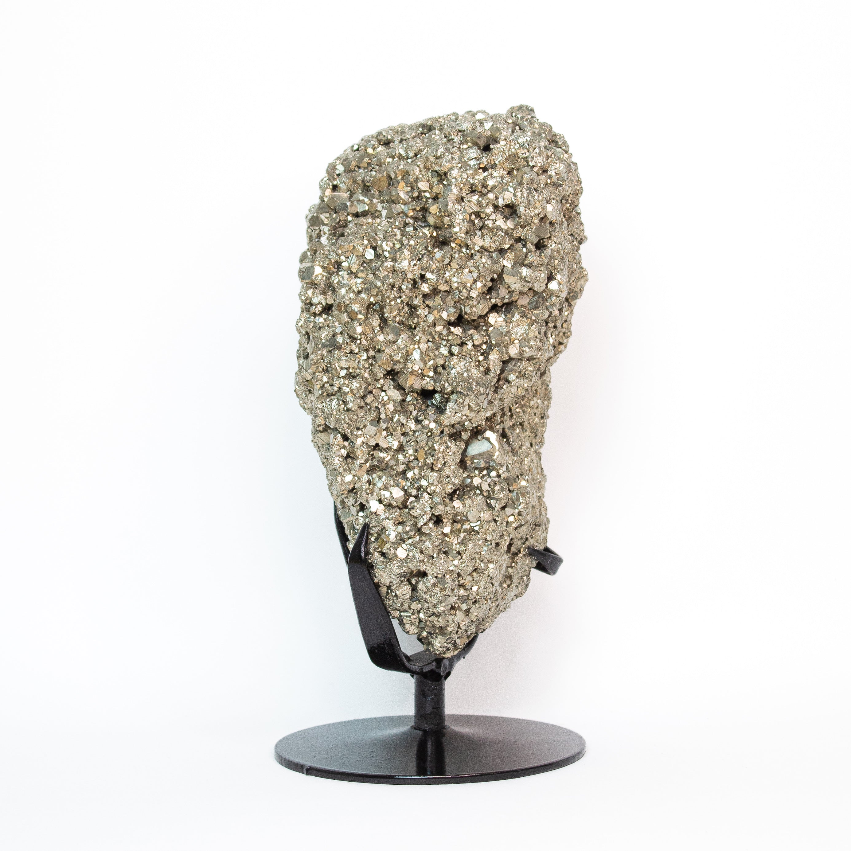 Pedra Pirita Na Base De Metal Preto 2,430 Kg