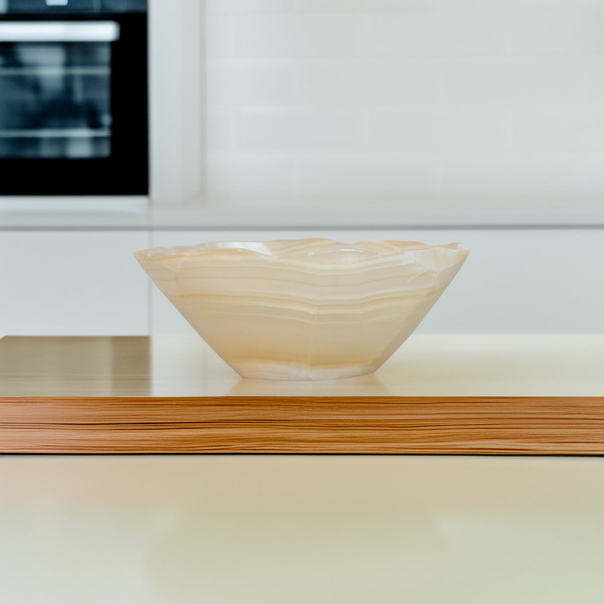 Bowl Pedra Ônix Âmbar Natural 1,845 kg