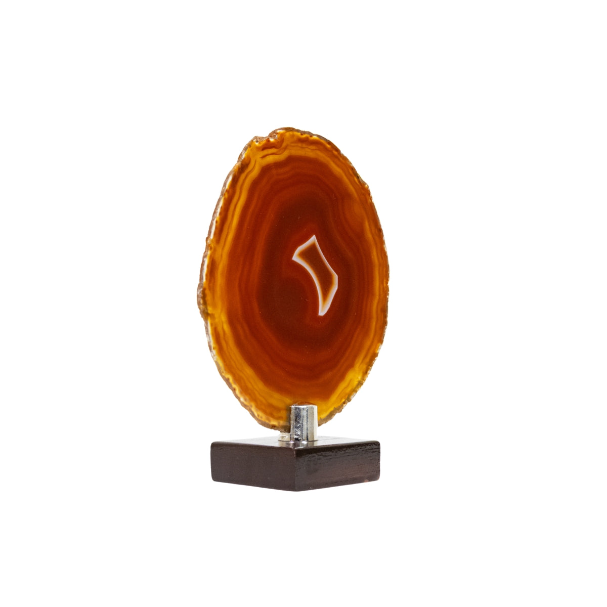 Chapa de Ágata Vermelha e Laranja Natural 245 gramas 