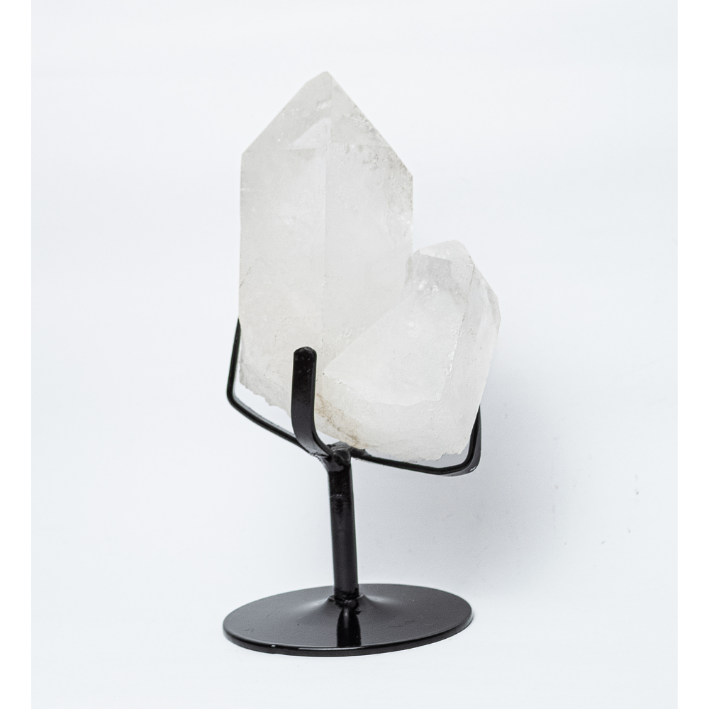Drusa Cristal De Alta Pureza Base Metal Preta 1,690 Kg