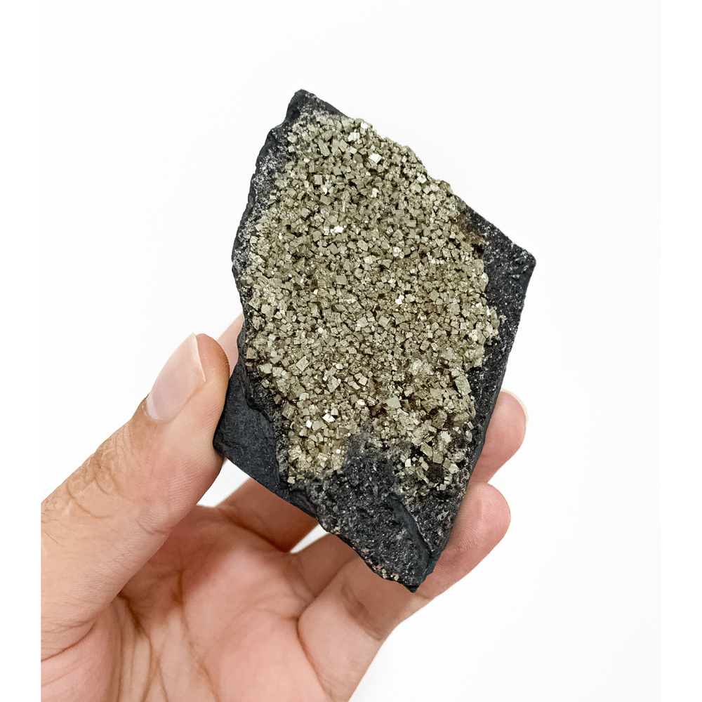 Pedra Sungita Com Pirita 194 Gramas