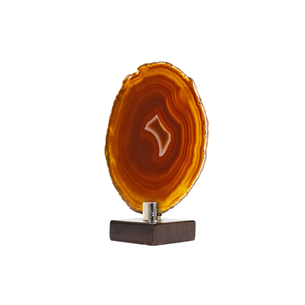 Chapa de Ágata Vermelha e Laranja Natural 245 gramas 