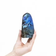 Pedra Labradorita Polida Azul e Dourado Extra 537 gramas