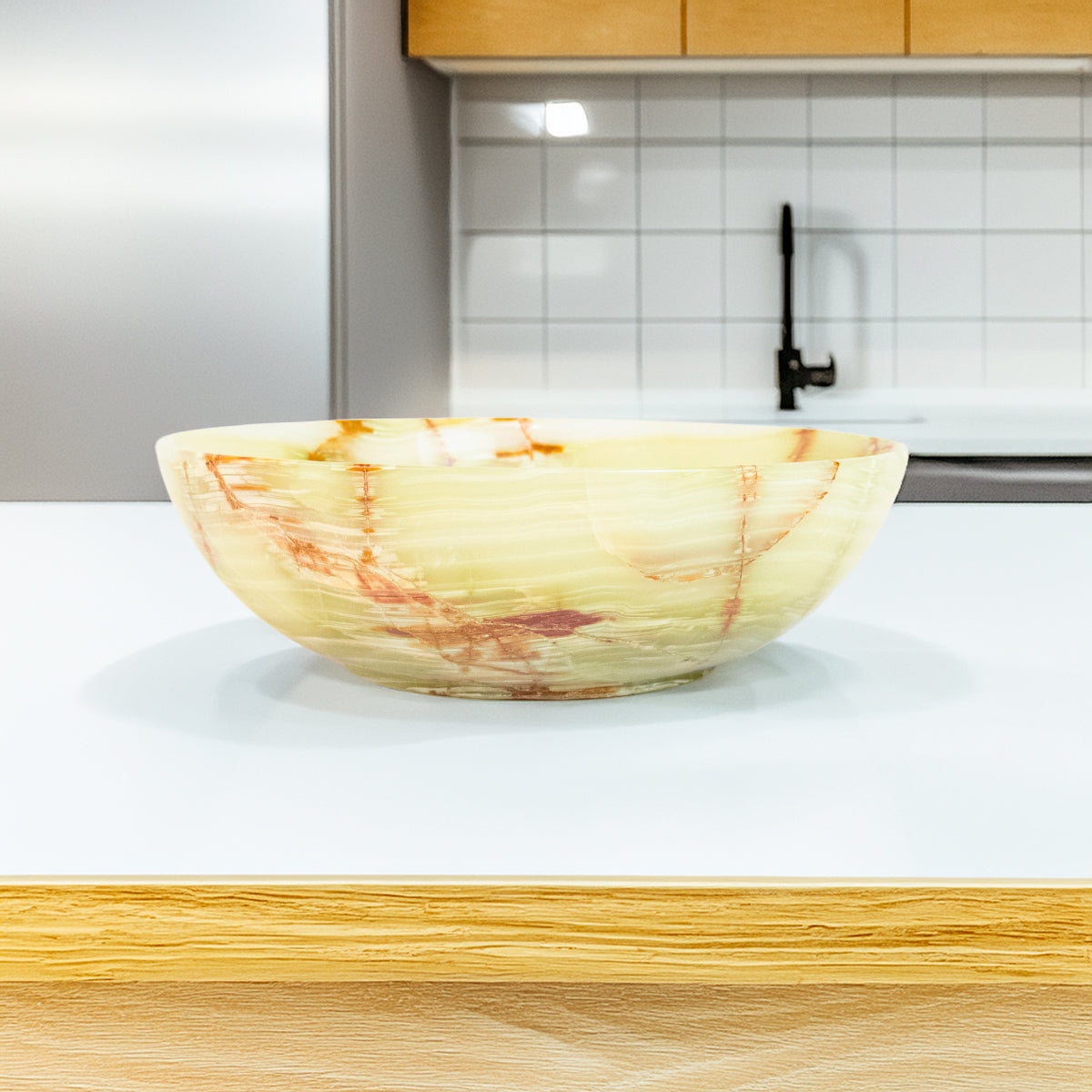 Bowl Pedra Ônix Verde Natural 1,610 kg