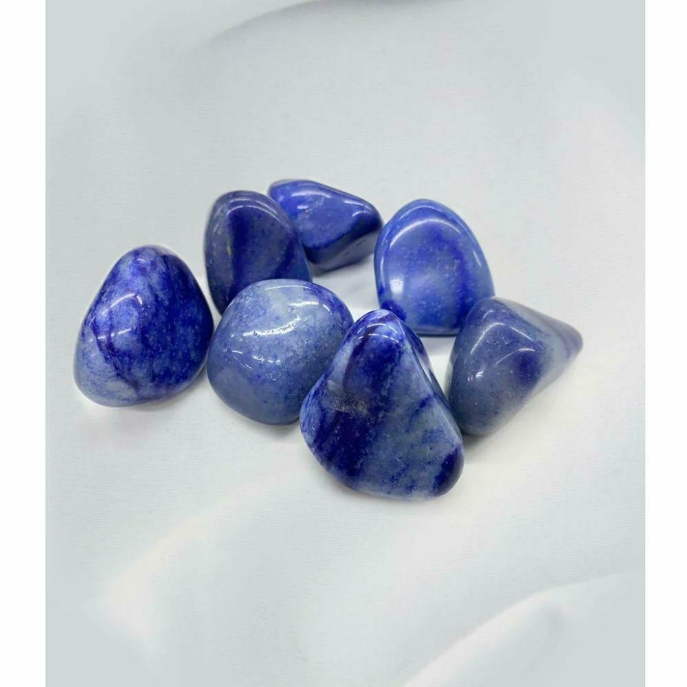 Pedra Quartzo Azul rolado 25 a 30 gramas