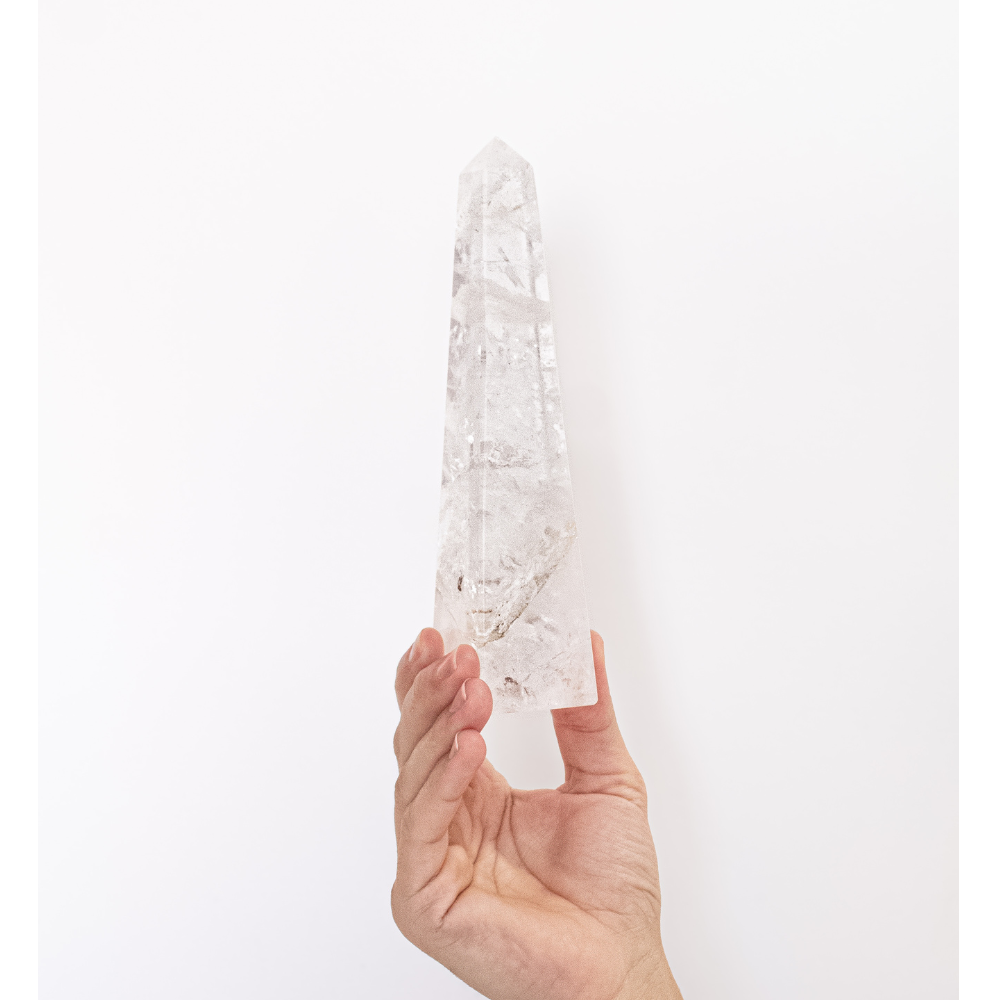 Obelisco Cristal Alta Pureza 460 Gramas
