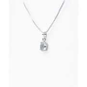 Pingente Topázio Azul Natural Lapidado Prata 950