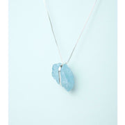 Colar Longo Água Marinha Abraço Banho Prata