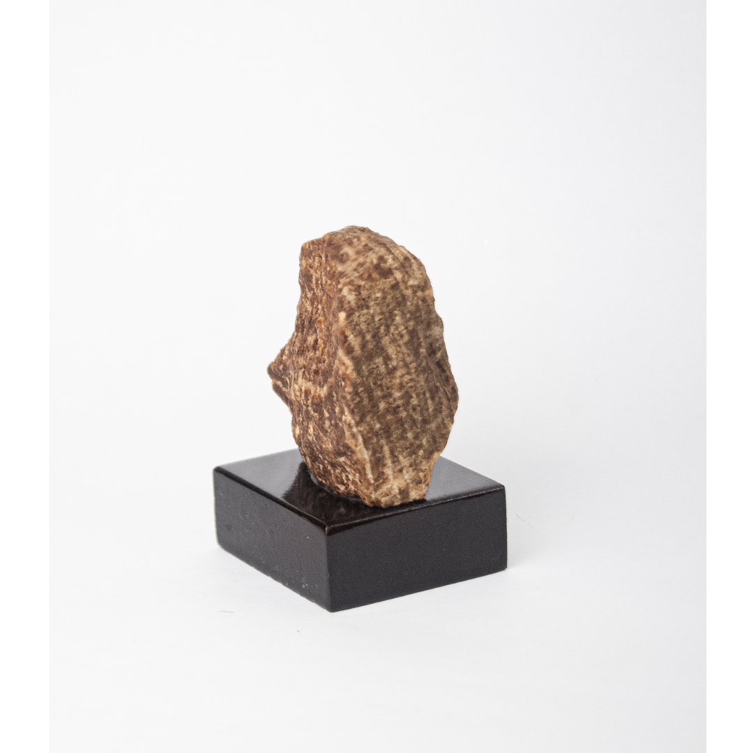 Pedra Aragonita na base de madeira 200 g