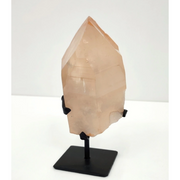 Drusa De Quartzo Tangerina Na Base Metal Preto