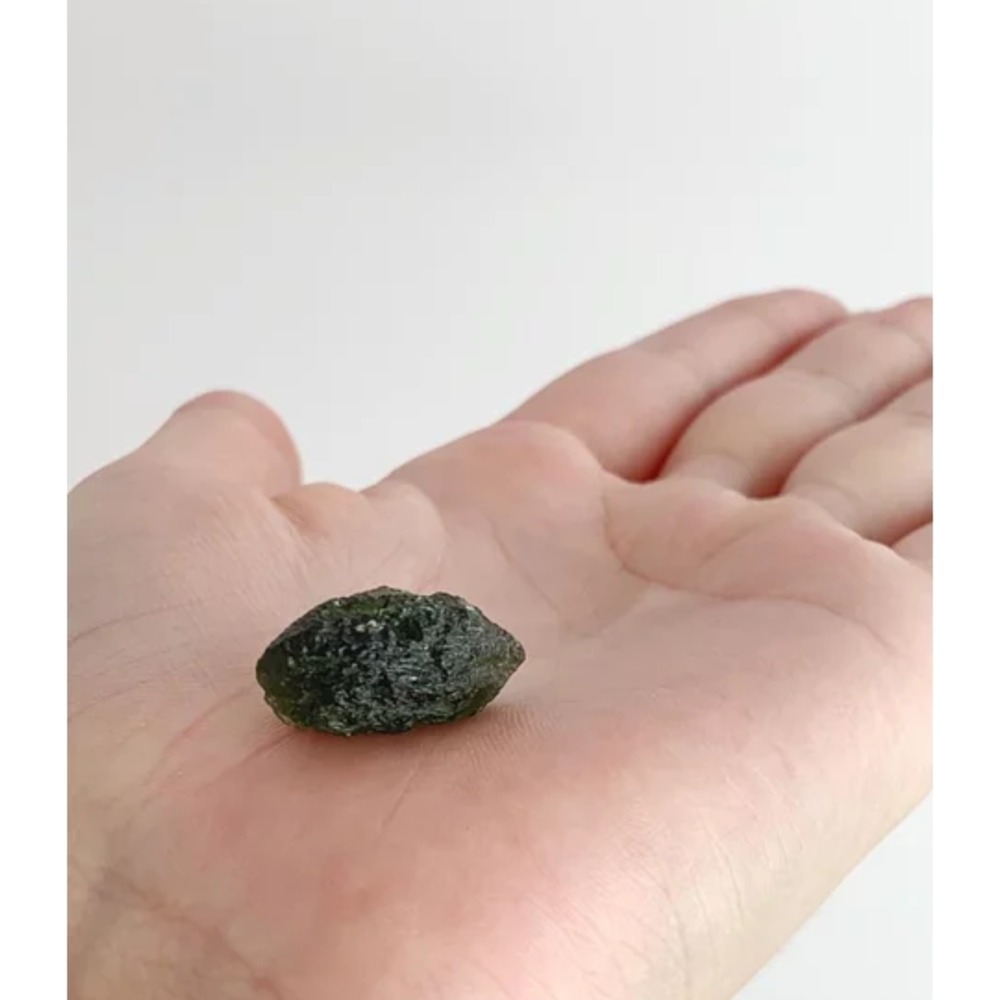 Pedra Moldavita 22 Quilates Bruta 4 A 5 Gramas