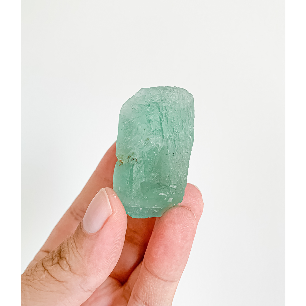 Pedra Fluorita Verde Bruta 53 Gramas