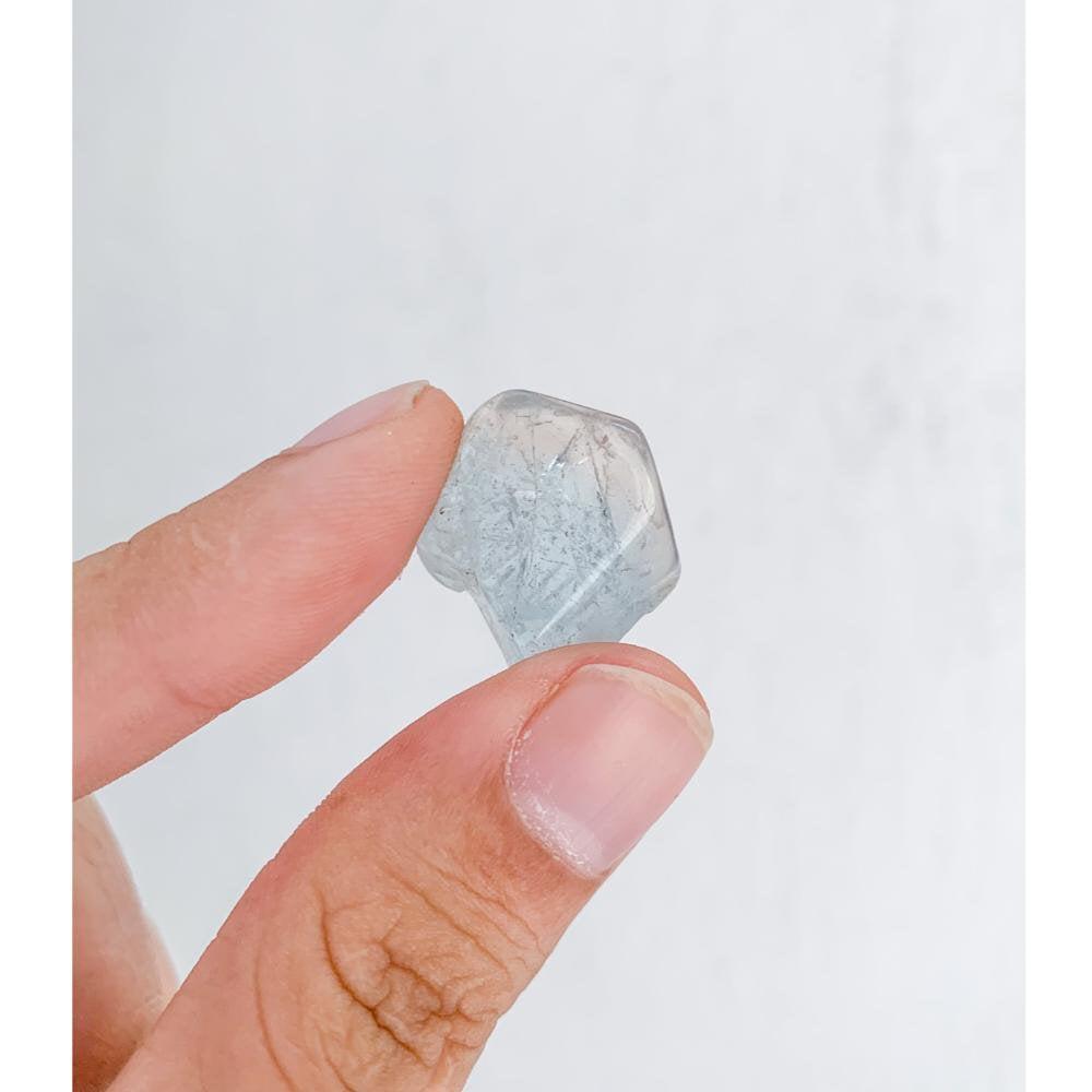 Pedra Topázio Azul Natural Alta Pureza 37 Gramas