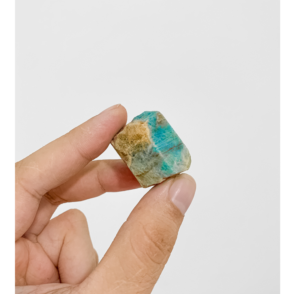Pedra Água Marinha Bruta Extra (Canudo) Formação Natural