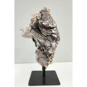 Pedra Lepidolita Preta , Albita E Cristal Na Base 1,340kg