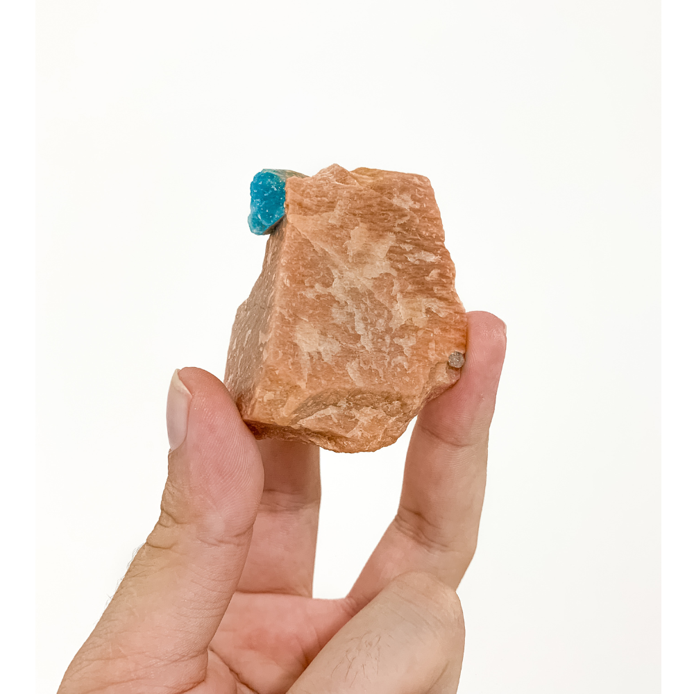 Pedra Água Marinha Bruta Extra Na Matriz (Canudo) Formação Natural