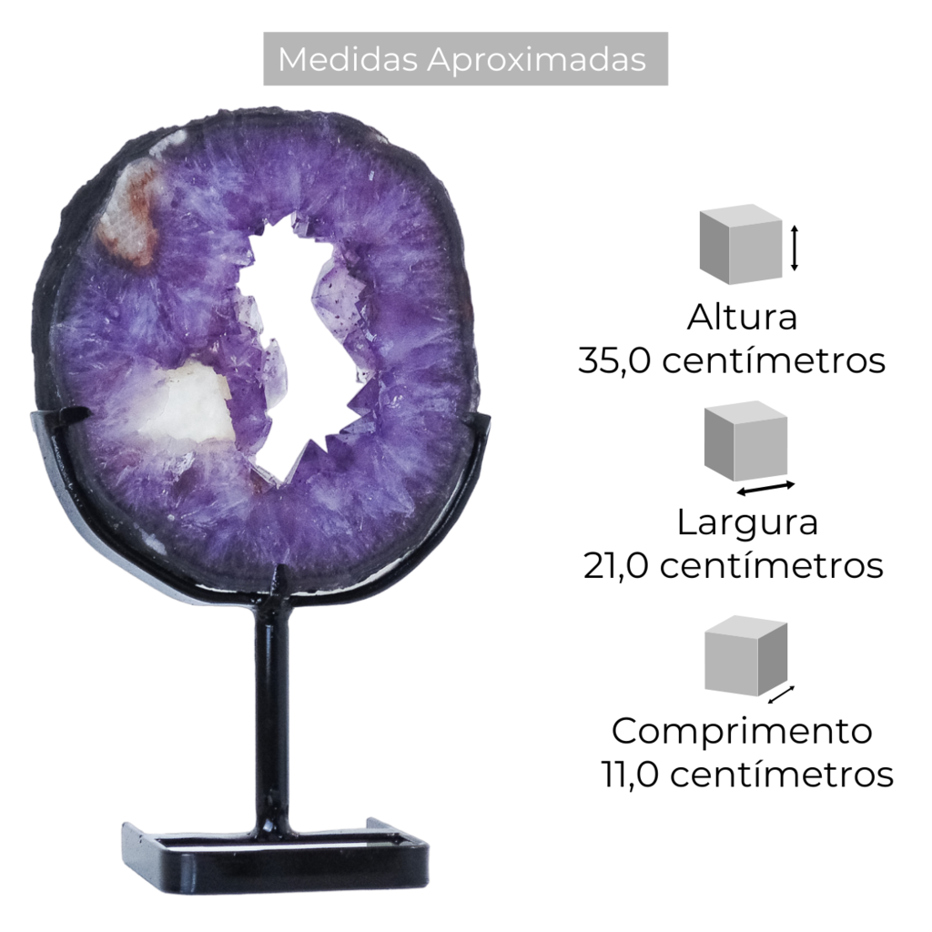 Argola Drusa de Ametista 4,210kg - peça única