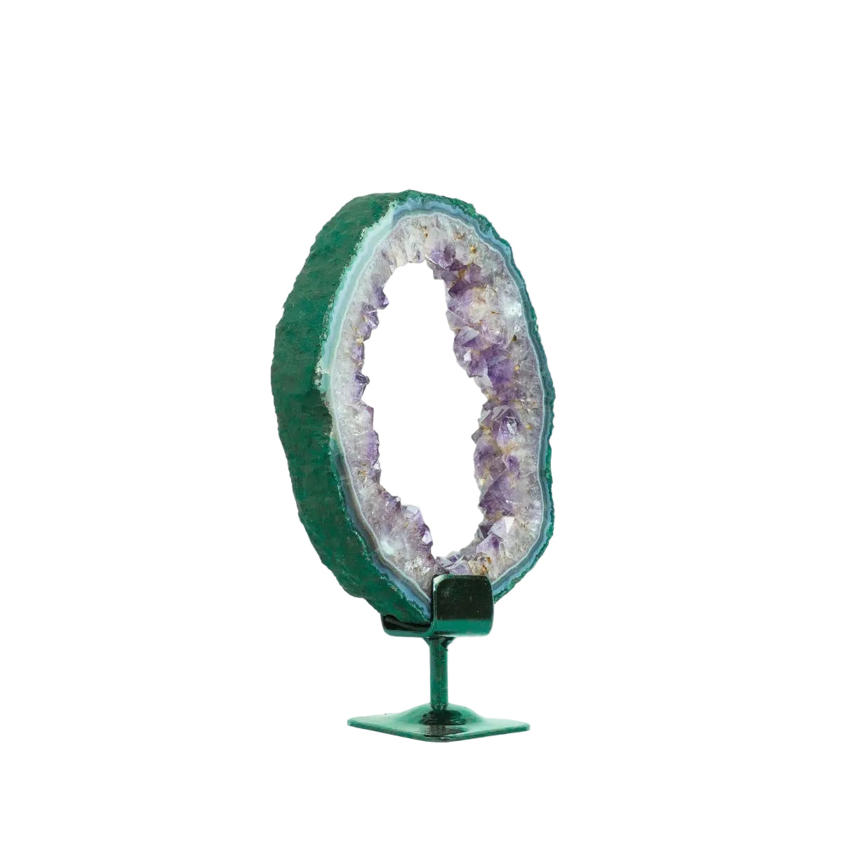 Argola Drusa de Ametista na Base Metal 1,770 kg