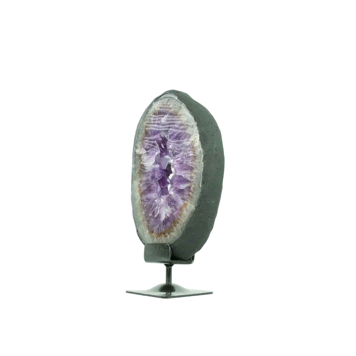 Argola Drusa de Ametista na Base Metal 4,360 kg