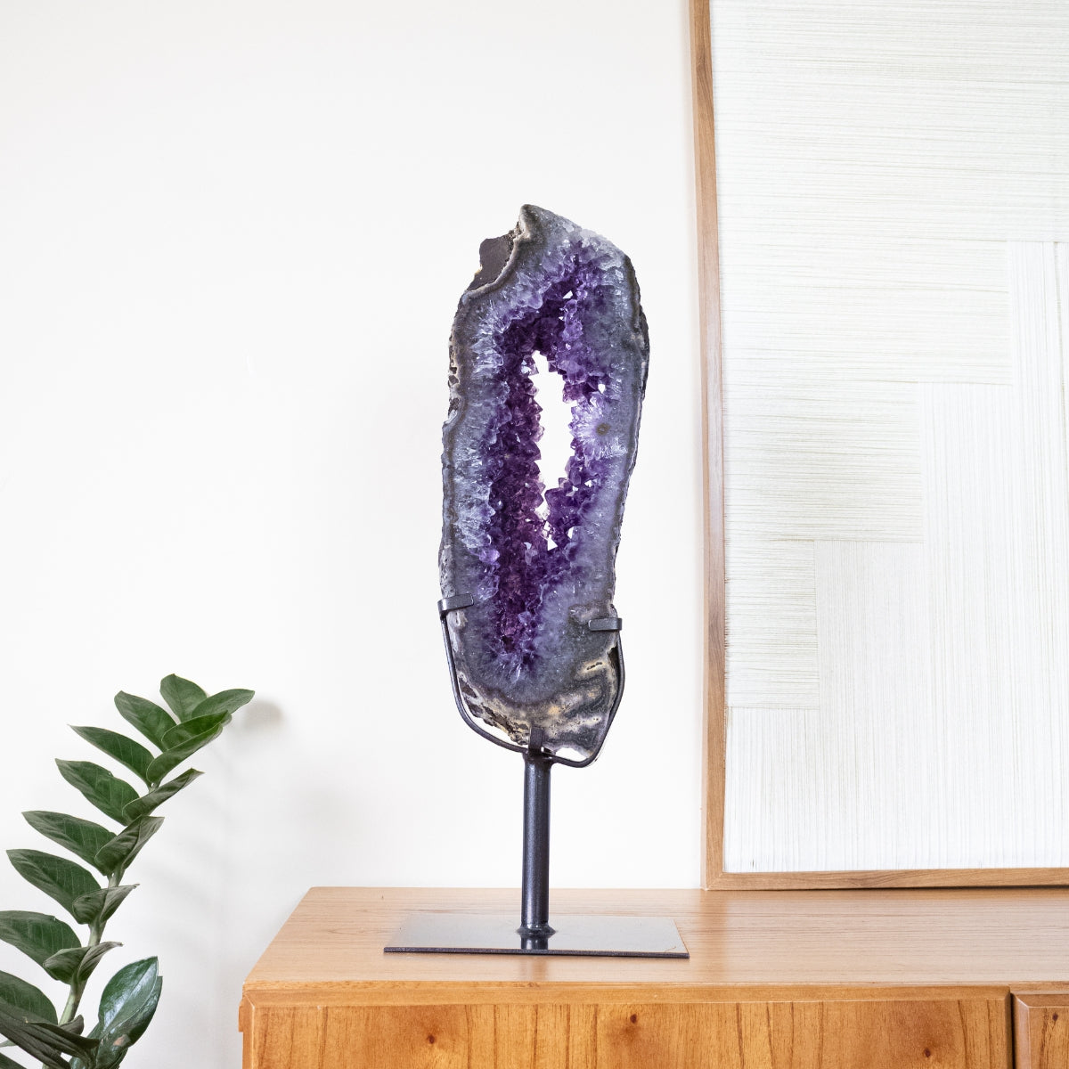 Argola Drusa de Ametista na Base Metal 6,9 kg