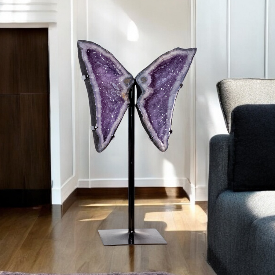 Borboleta Capela de Ametista Base Metal 22,1kg