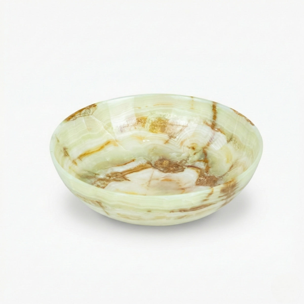Bowl Ônix Paquistanês Verde Oliva Natural