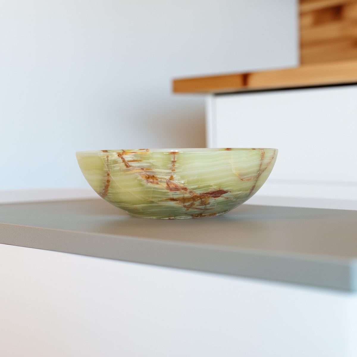 Bowl Pedra Ônix Verde Natural 1,610 kg