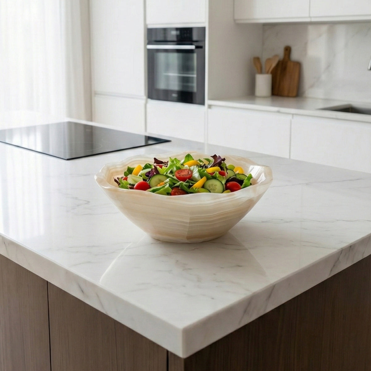 Bowl Pedra Ônix Âmbar Natural 1,845 kg