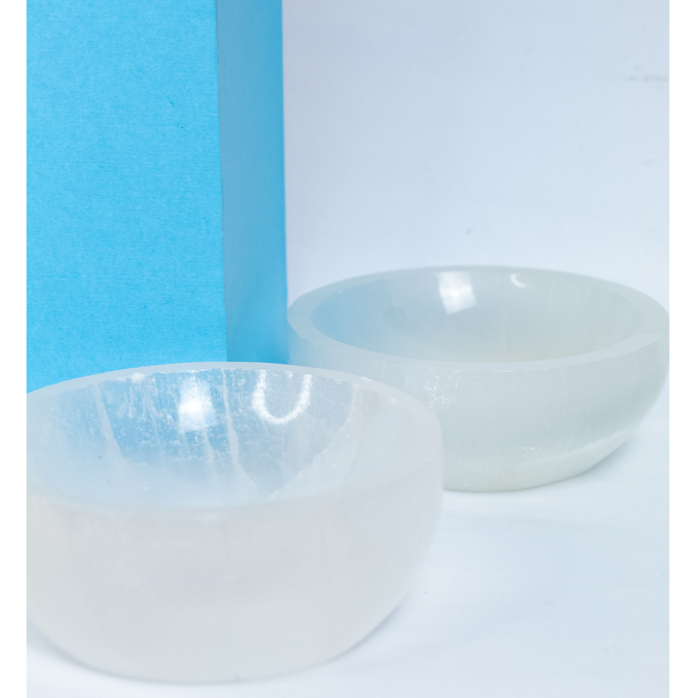 Bowl Selenita Branca Pequeno 10 Cm