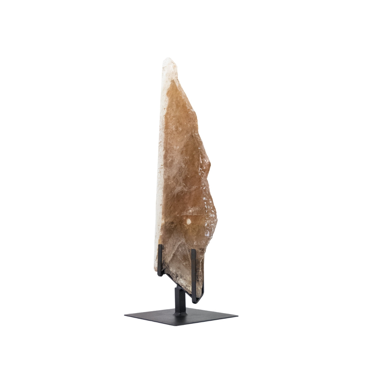 Chapa Polida Quartzo Cristal Xamã na Base Metal Preto 2,460 Kg